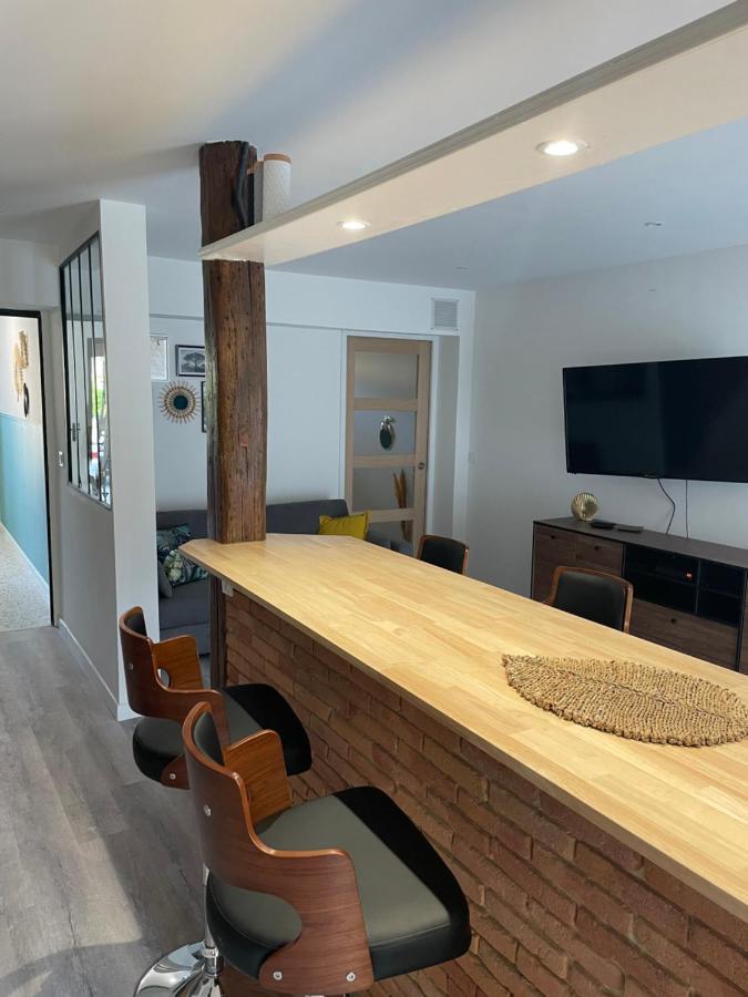 Appartement En Rez De Jardin Tout Equipe Fleurance ภายนอก รูปภาพ